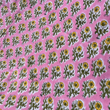 Esha Floral Cotton Block Print . $22.00/metre