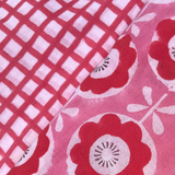 Sabina Taffy Flower Cotton Block Print . $22.00/metre