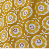 Sabina Sunny Flower Cotton Block Print . $22.00/metre