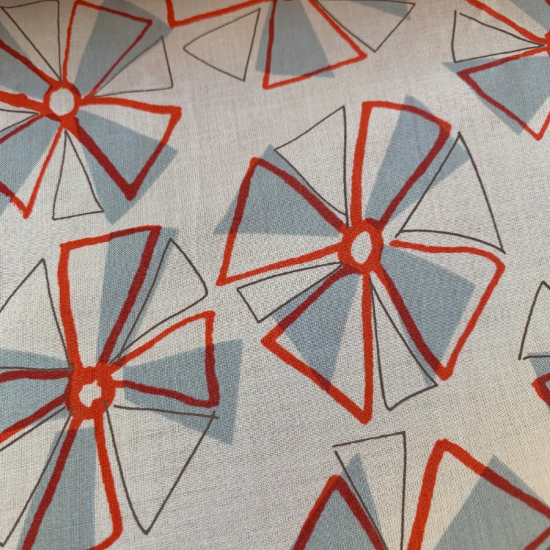 Hokkoh Pinwheels Cotton Lawn . $40.00/metre