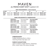 Maven French Dart Shift and Top
