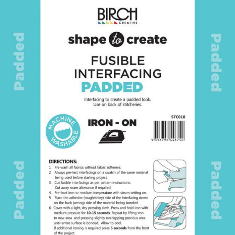 Birch Shape to Create Iron On Fusible Fleece . $13.00 metre