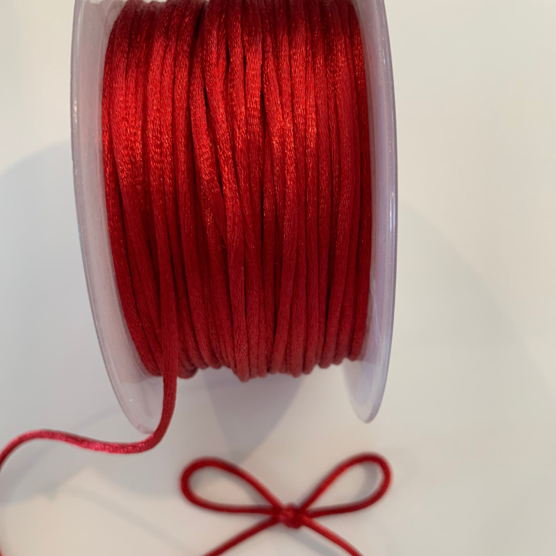Rat Tail Cord 3mm Red