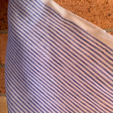 Ada 100% European Linen Sky Small Stripe . Now $34/m