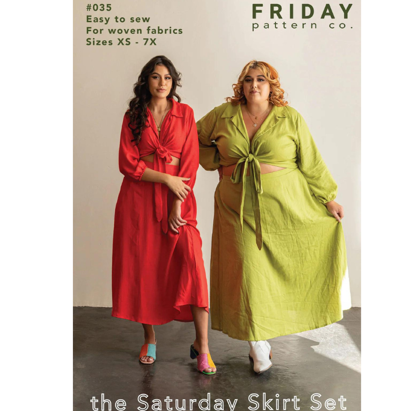 Friday Pattern Company The Saturday Skirt Set