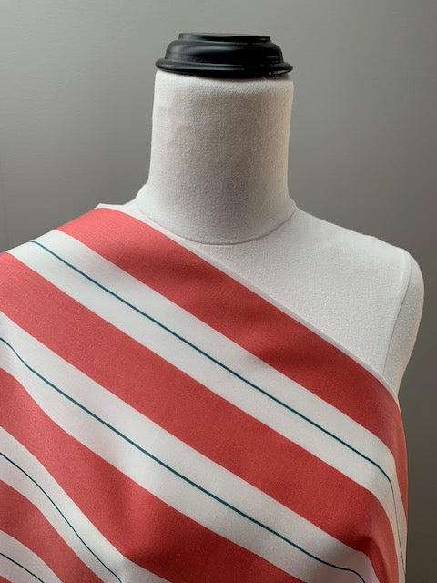 Polly Candy Cotton Stripe . $18.00/metre