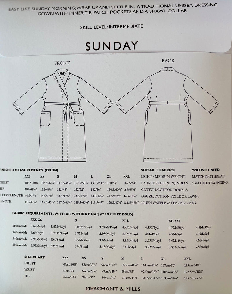 Merchant & Mills Sunday Robe